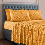 6 Piece Paisley Printed Sheet Set Bed Sheets Deep Pocket Bedding