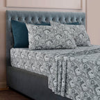 6 Piece Paisley Printed Sheet Set Bed Sheets Deep Pocket Bedding