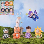6-Piece Set: Sleeping Doll Princess Girl Toy Gift Box Cute Variety Costume Shape Doll