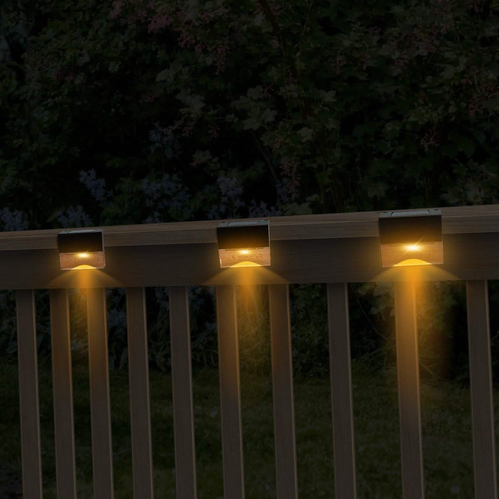 6-Piece: Solar Powered Acrylic Bubbles Decorative Deck Lights