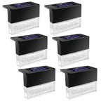 6-Piece: Solar Powered Acrylic Bubbles Decorative Deck Lights