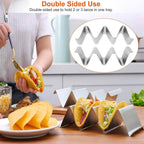 6-Piece: Stainless Steel Taco Holders