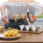 6-Piece: Stainless Steel Taco Holders