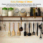 6-Pieces: Cooking Utensil Bamboo Wooden Spoons