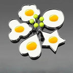 6-Pieces: Creative Stainless Steel Egg Cooking Ring Set
