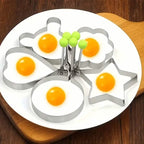 6-Pieces: Creative Stainless Steel Egg Cooking Ring Set
