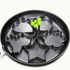 6-Pieces: Creative Stainless Steel Egg Cooking Ring Set