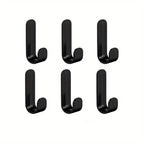 6-Pieces: Easy Install J-Shaped Hooks