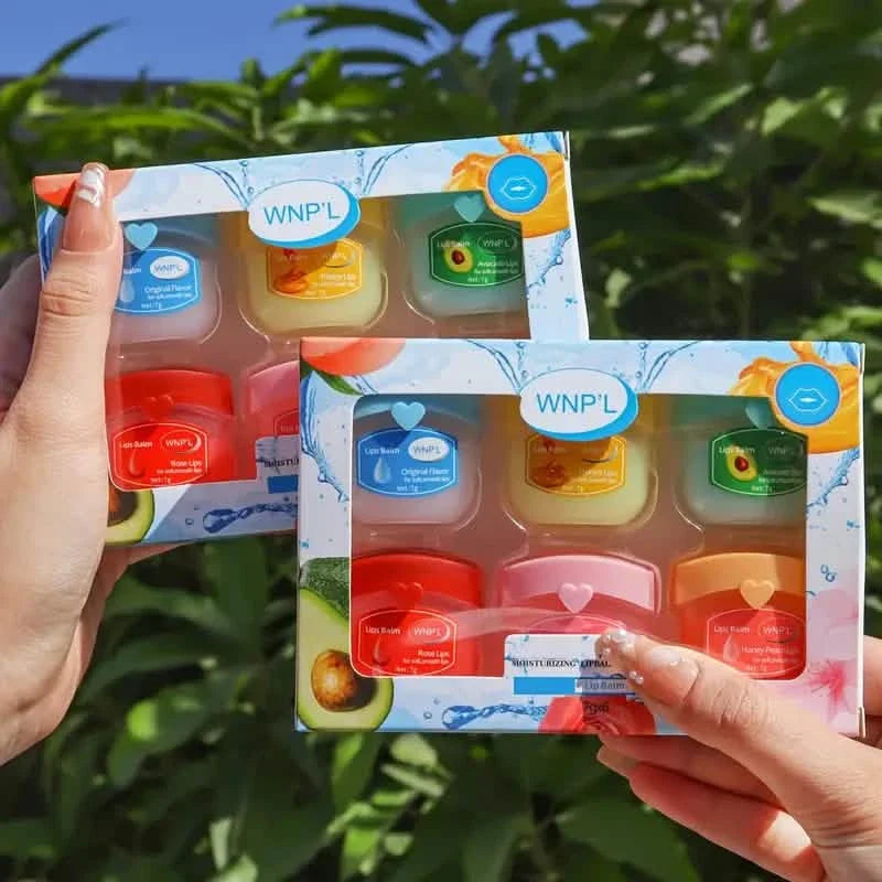6-Pieces: Luxurious Glossy Lip Balm Set - Long-Lasting Hydration for Dry Lips