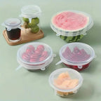 6-Pieces: Reusable Durable Food Storage Bowl Lids