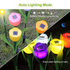 6-Pieces: Solar Garden Tulip Flower Lights