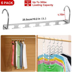 6-Pieces: Space Saving Clothes Hanger