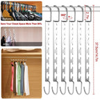 6-Pieces: Space Saving Clothes Hanger