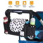 6-Pockets Baby Trolley Bag with Cup Holder