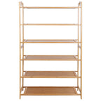 6 Tier Bamboo Shoe Rack Organizer
