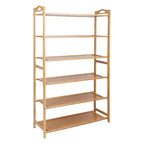 6 Tier Bamboo Shoe Rack Organizer