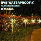 60 LED Multicolor Outdoor Solar Powered Firework Lights