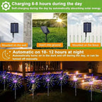 60 LED Multicolor Outdoor Solar Powered Firework Lights