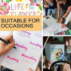 60-Pieces: Vibrant Double-Tip Brush Pens - Artist-Grade Fine & Brush Markers