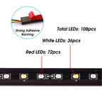 60" Truck Tailgate Brake/Reverse/Turn Signal LED Light Stip