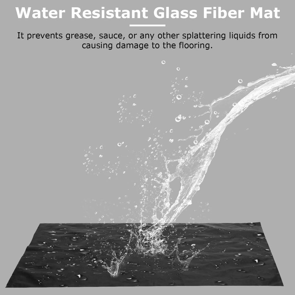60 x 39" Under Grill Mat Folding Oil Absorbent Reusable Water Resistant
