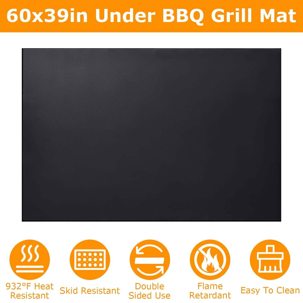 60 x 39" Under Grill Mat Folding Oil Absorbent Reusable Water Resistant