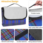 60" x 78" Foldable Waterproof Picnic Blanket with Strap