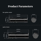 Pocket Rechargeable EDC Flashlight: Mini Keychain Light with Fire Starter & Window Breaker
