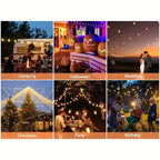 60FT Solar String Lights With USB Port & Remote Control