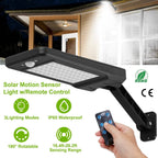 60LEDs Solar PIR Motion Sensor Remote Control Wireless Lamp