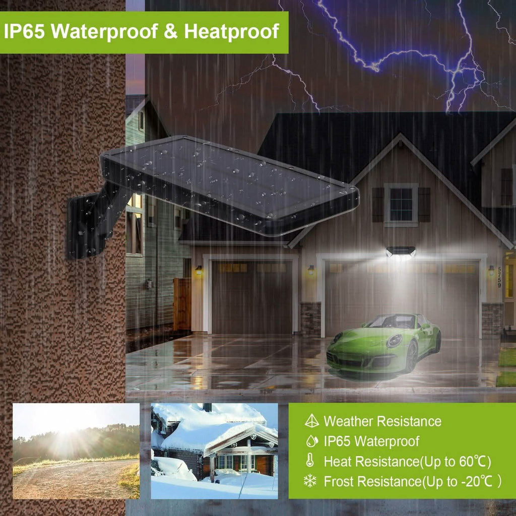 60LEDs Solar PIR Motion Sensor Remote Control Wireless Lamp