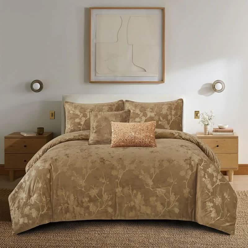 Floral 5-Piece Comforter Set - Farmhouse Bed in a Bag