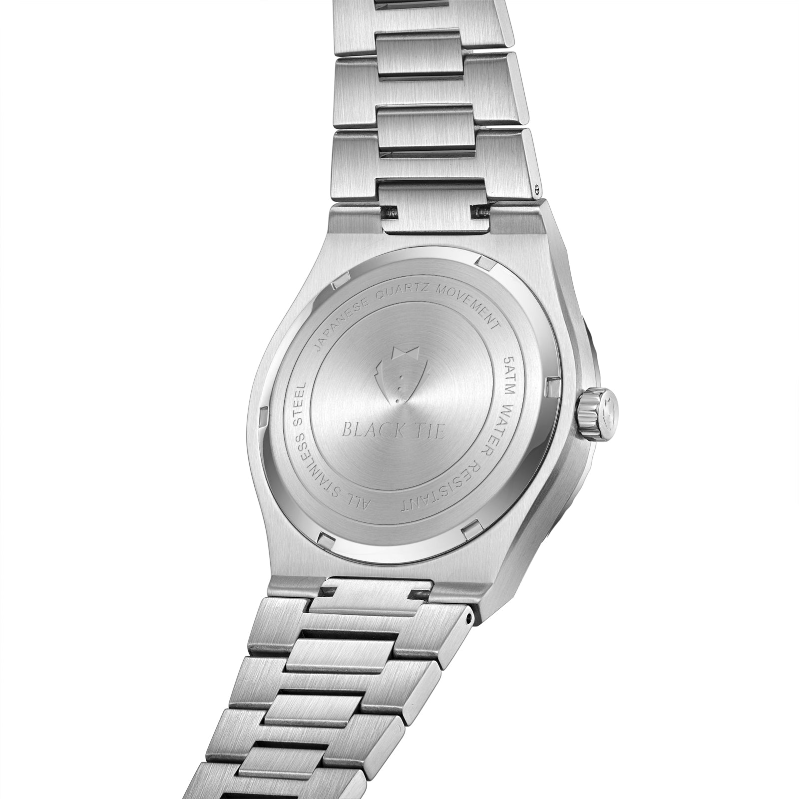 Black Tie Men's Diamond Cut Watch