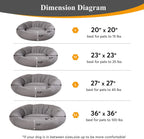 Kasentex Donut Design Round Dog Bed, Anti Slip and Machine Washable