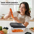 New -Series All -in-One,7 Blade Vegetable Chopper,Food Chopper,Vegetable 15 in 1 Slicer,Cutter Dicer,Mandoline Slicer for Kitchen,Multifunctional Kitchen Gadgets set with Container