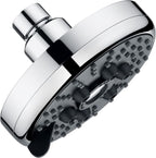 3 Spray Fixed Rainfall Shower Head with Adjustable Metal Swivel Ball Joint