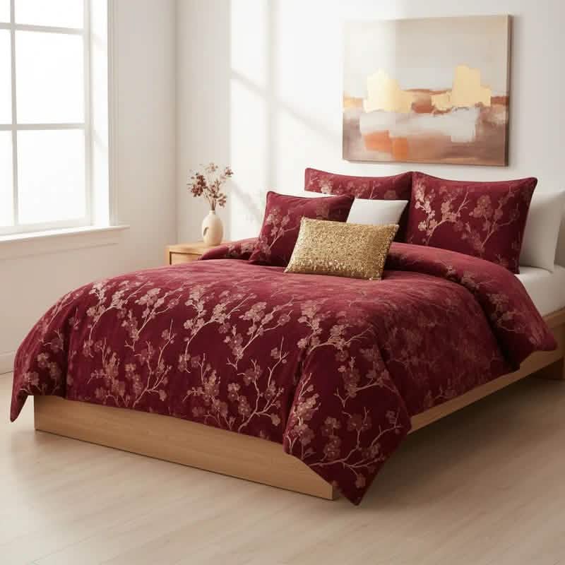 Floral 5-Piece Comforter Set - Farmhouse Bed in a Bag