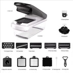 New -Series All -in-One,7 Blade Vegetable Chopper,Food Chopper,Vegetable 15 in 1 Slicer,Cutter Dicer,Mandoline Slicer for Kitchen,Multifunctional Kitchen Gadgets set with Container