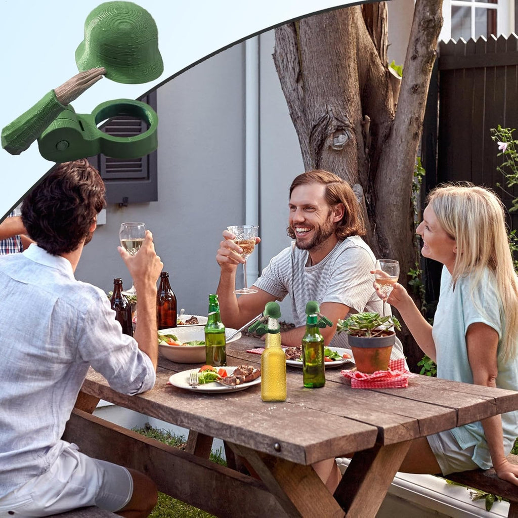 Soldier Salute Themed Reusable Beer Bottle Helmet