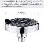 3 Spray Fixed Rainfall Shower Head with Adjustable Metal Swivel Ball Joint