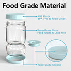 Glass Pickle Separator Jar