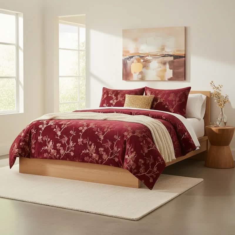 Floral 5-Piece Comforter Set - Farmhouse Bed in a Bag