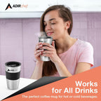 3 Pack Travel Coffee Mug 15 Oz