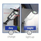 6500K Bright LED Solar Wall Light 3 Lighting Mode Light