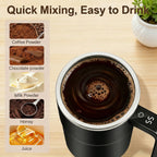 Rechargeable Magnetic Automatic Self‑Stirring Mug with Temperature Display