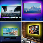 6.56ft TV LED Backlight RGB Strip Light USB Monitor Lighting