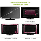 6.56ft TV LED Backlight RGB Strip Light USB Monitor Lighting