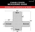 Water Resistant Reversible Couch Cover - Comes in 3 Sizes & 4 Colors!
