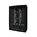 Portable Free Standing Closet - 8 Shelves, 2 Hanging Rods