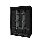 Portable Free Standing Closet - 8 Shelves, 2 Hanging Rods